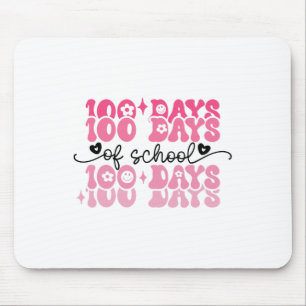 100 Tage Schule Groovy 100. Tag Lehrerin Mädchen K Mousepad