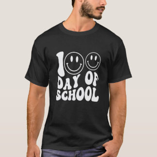 100 Tage Schule Groovy 100 Tage schlauer Lehrer T-Shirt