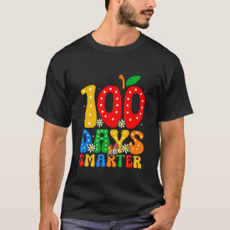 100 Tage Schule Groovy 100 Tage schlauere Kinder M T-Shirt