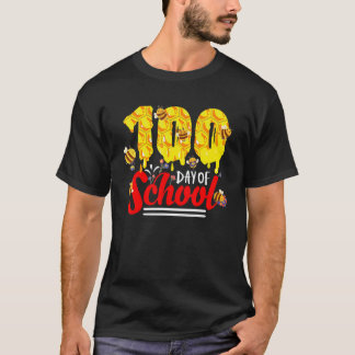 100 Tage Schule Gruppe Süße Bienen Lustige Lehrer T-Shirt