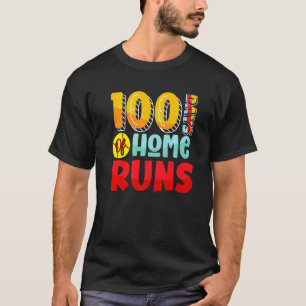 100 Tage Schule Home Runs Schüler Kinder Lehrer T-Shirt