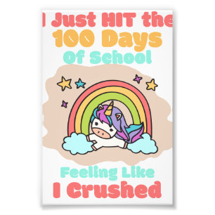 100-Tage-Schule, ich habe nur geschlagen und zerdr Fotodruck