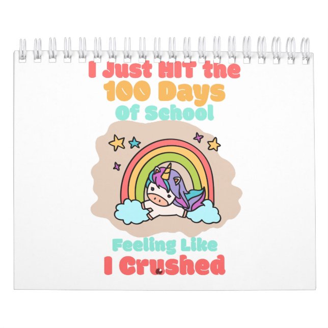 100-Tage-Schule, ich habe nur geschlagen und zerdr Kalender (Titelbild)