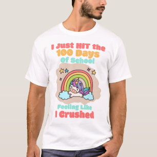 100-Tage-Schule, ich habe nur geschlagen und zerdr T-Shirt