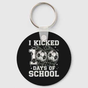 100 Tage Schule Ich kickte Fußball 100. Tag der Sc Schlüsselanhänger