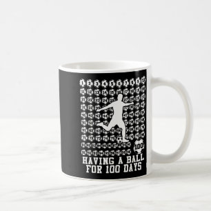 100 Tage Schule Jungen Fußball 100. Tag der Schule Kaffeetasse