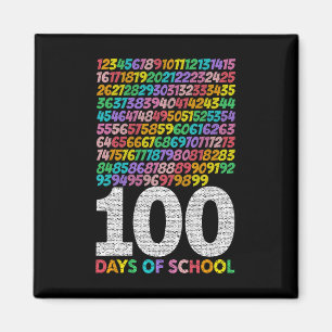 100 Tage Schule Jungen Mädchen Kinder Mathe Lehrer Magnet