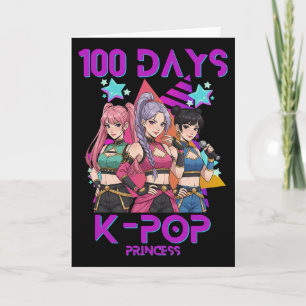 100 Tage Schule K Pop 100 Tage Stärker Kinder K- Karte