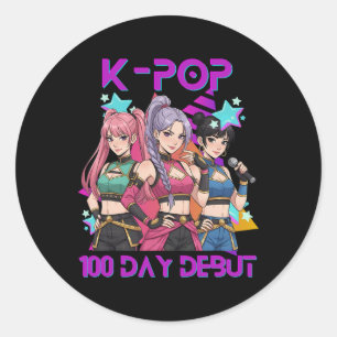 100 Tage Schule K Pop 100 Tage Stärker Kinder K- Runder Aufkleber