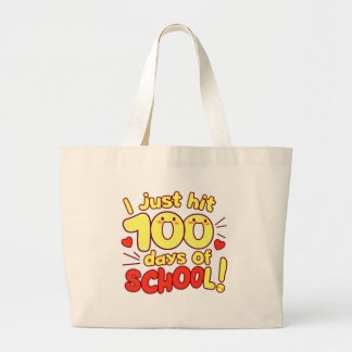 100 Tage Schule Kawaii Style Design Jumbo Stoffbeutel