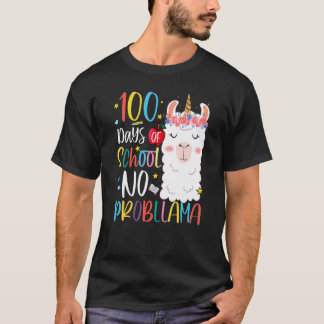 100 Tage Schule Kein Problem Glücklicher 100. Tag T-Shirt
