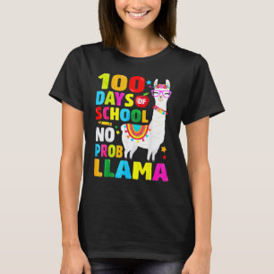 100 Tage Schule Kein Problem-Lama 100. Tag 2 T-Shirt