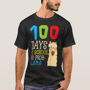 100 Tage Schule Kein Problem Lama Cute Alpaka Schü T-Shirt