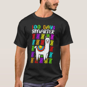 100 Tage Schule Kein Problem Lama Kinder 100. Tag T-Shirt