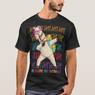 100 Tage Schule Kein Problem Lama Mädchen 100. Tag T-Shirt