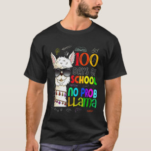 100 Tage Schule Kein Probllama 100. Tag Lama M T-Shirt