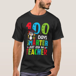 100 Tage Schule Klüger Fragen Sie einfach meinen L T-Shirt