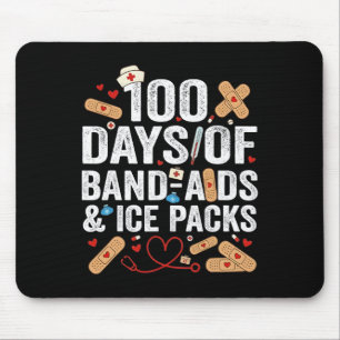 100 Tage Schule Krankenschwester 100 Tag Nd Aids S Mousepad
