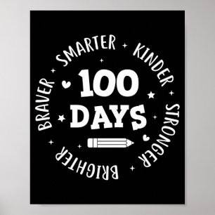 100 Tage Schule Lehrer 100. Tag der Schule Sma Poster