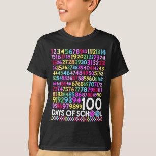 100 Tage Schule Lehrer Kind 100. Tag Mathe Zahl T-Shirt