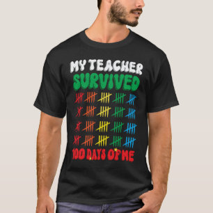 100 Tage Schule Lehrer Kinder 100. Tag der Schule T-Shirt