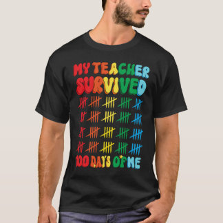 100 Tage Schule Lehrer Kinder 100. Tag der Schule T-Shirt