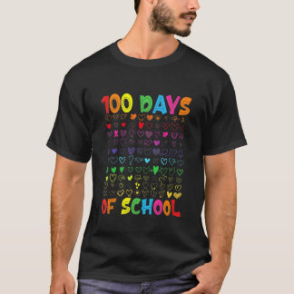 100 Tage Schule Lehrer Kinder Schüler Junge Mädche T-Shirt