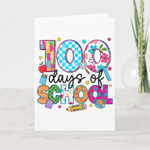 100 Tage Schule Lehrer Mädchen Kind 100. Tag Smart Karte