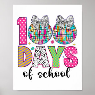 100 Tage Schule Mädchen Kinder 100 Tage Schlauer 1 Poster