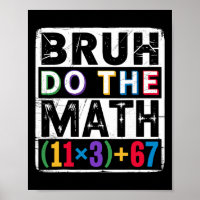 100 Tage Schule Mathe-Gleichung Bruh Rechne Nach 1