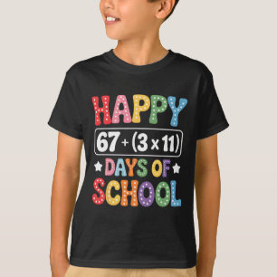 100 Tage Schule Mathe-Gleichung Groovy 67 Meme Leh T-Shirt