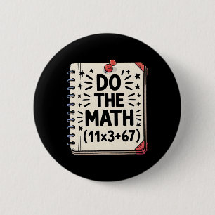 100 Tage Schule Mathe-Gleichung Rechne die Matheau Button