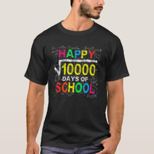 100 Tage Schule Mathelehrer Quadratwurzel von 100 T-Shirt