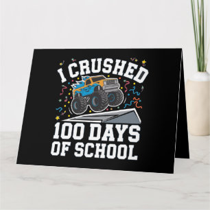100-Tage-Schule-Monstertruck 100. Tag Schule Karte