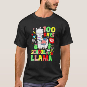 100 Tage Schule Nr. Probllama Llama Lehrer Stu T-Shirt