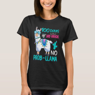 100 Tage Schule Nr. Probllama Llama Lehrer Stu T-Shirt