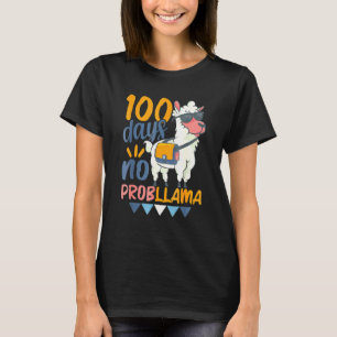 100 Tage Schule Nr. Probllama Llama Lehrer Stu T-Shirt