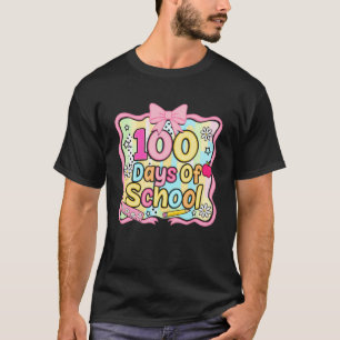 100 Tage Schule Preppy 100. Tag der Schule Lehrer T-Shirt