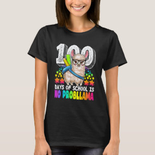 100 Tage Schule Sind Kein Probllama Lama Lehrer G T-Shirt