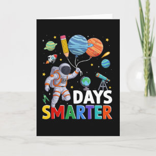 100 Tage Schule Smarter Astronaut Weltraum Karte