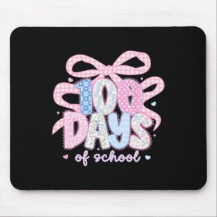 100 Tage Schule Spitze Coquette Schleife Mädchen F Mousepad
