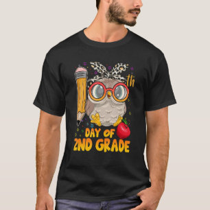 100 Tage Schule Süße Eule Glücklicher 100. Tag der T-Shirt