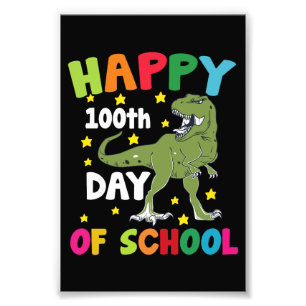 100 Tage Schule Trex 100. Tag der Schule Fotodruck
