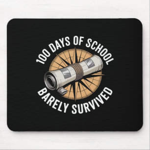100 Tage Schule überlebt Lustige Kids Lehrer Mousepad