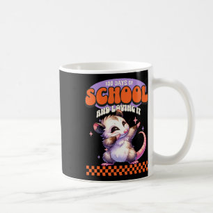 100 Tage Schule Und Es Lieben Dabbing Opossum  Kaffeetasse