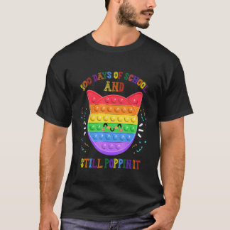 100 Tage Schule und immer noch Poppin 100. Tag Kat T-Shirt