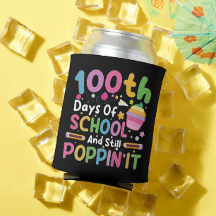100 Tage Schule und immer noch Poppin' Mädchen Dosenkühler