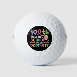 100 Tage Schule Und Immer Noch Poppin' Mädchen Golfball