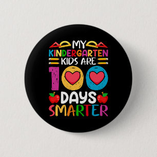 100 Tage Schule und Kindergarten Button