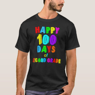100 Tage Schule Zweitklässler Glücklicher Lehrer K T-Shirt